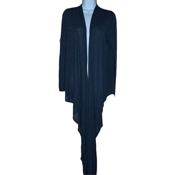 Alice + Olivia Grey Draped Cardigan Small - Picture 4 of 6